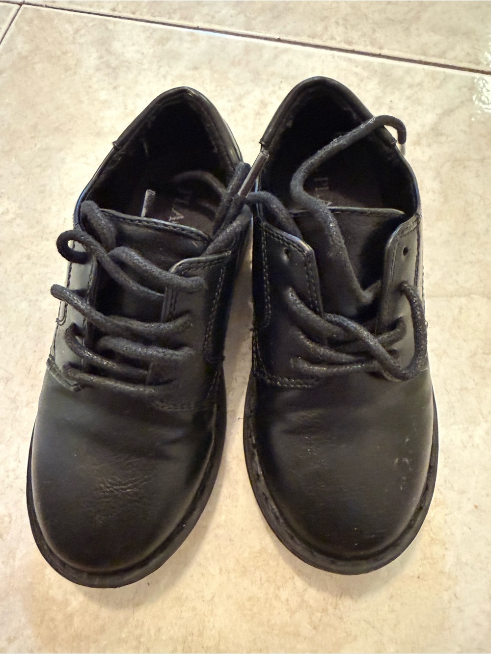 Children’s Place Black Kids Lace-Up Dress Shoes